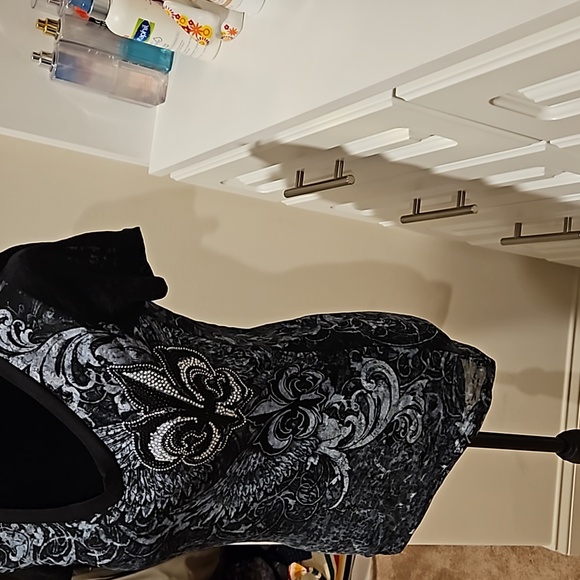 Zona Libre black studed top - Picture 2 of 7